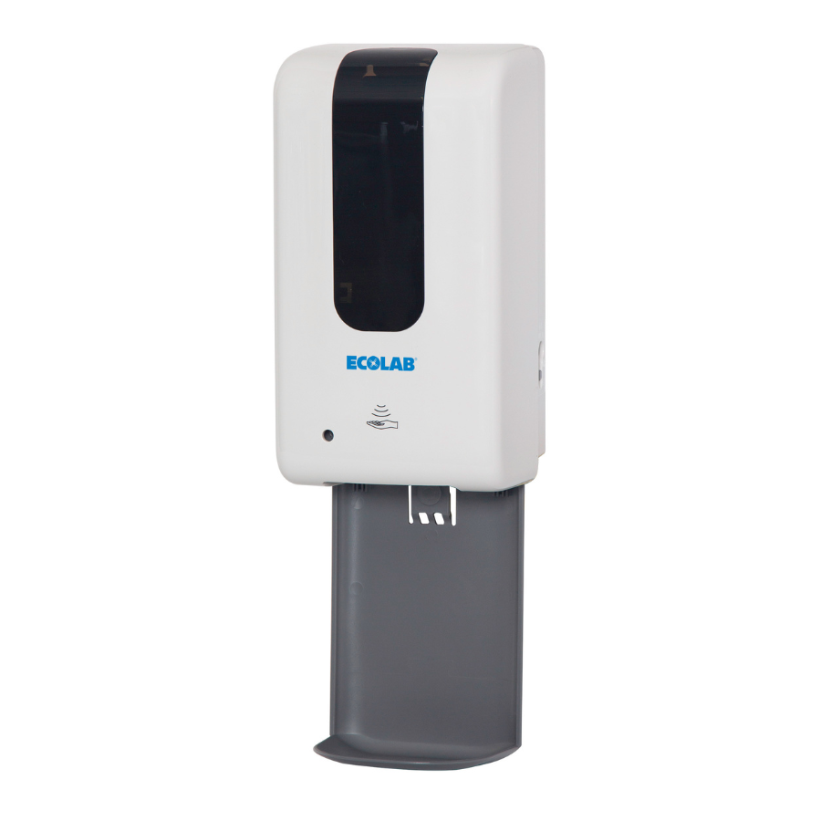 Ecolab Liquid Alcohol Based Hands Free Automatic Hand Sanitizer/Soap Wall Dispenser with drip tray