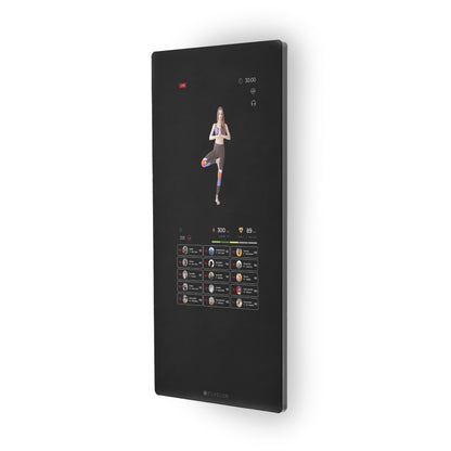 Echelon Reflect Touch interactive workout mirror side view