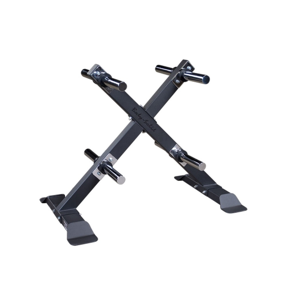 Weight tree for weight plates from Body Solid, empty