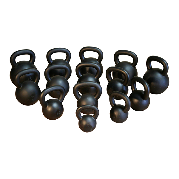 Array of Cast Iron Kettlebells from Body Solid