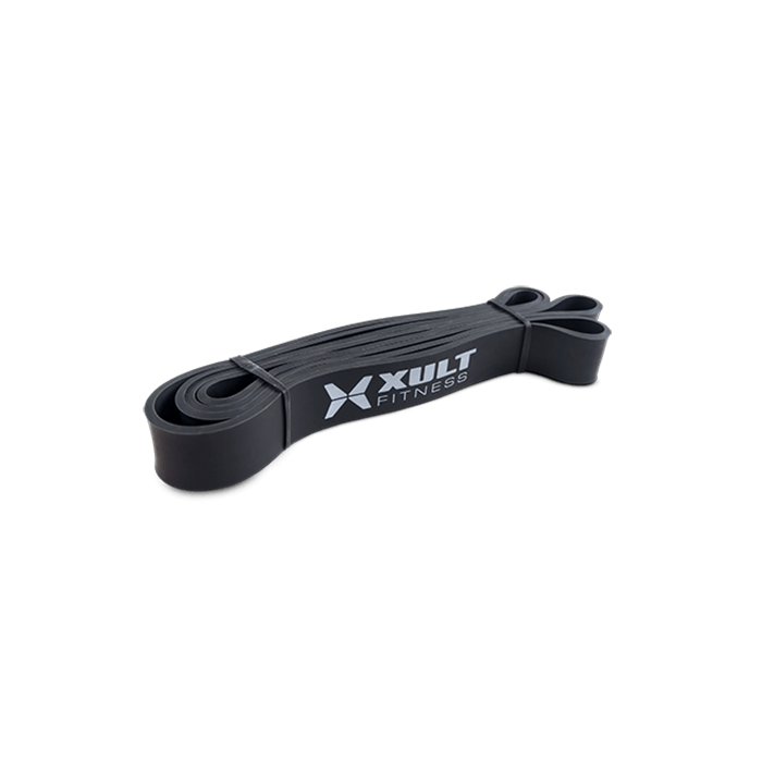 XULT Fitness - Strength Band 1.25' Medium [Black] for home or commercial facility gyms