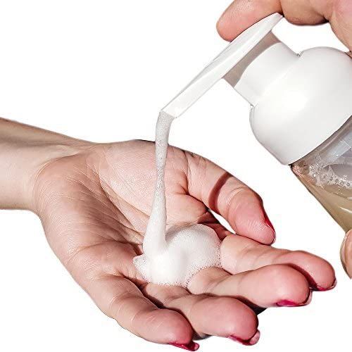 foaming soap dispenser, 250ml pack of 3 being used